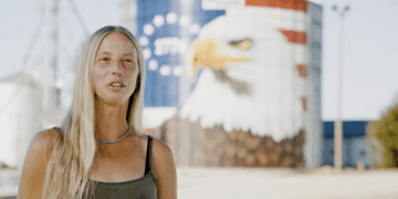 Ohio Grain Bin Gets Massive Patriotic Eagle Mural