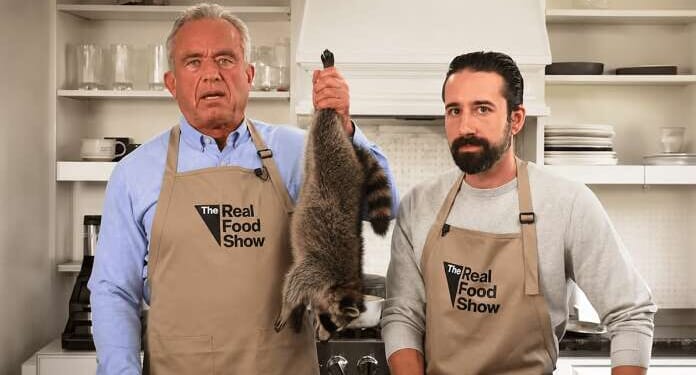 Image for article: RFK Starts Off Cooking Show With Reminder To Always Cook Raccoon To At Least 165 Degrees