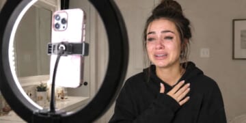 Image for article: Sad: Woman's Mascara Not Smudged Enough While Filming Crying Selfie Video And Now She Has To Start All Over