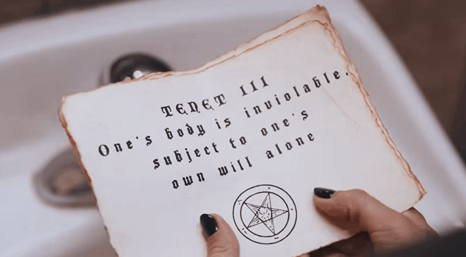 Satanic Temple Video Shows Woman Doing Abortion Ritual in Hobby Lobby Bathroom