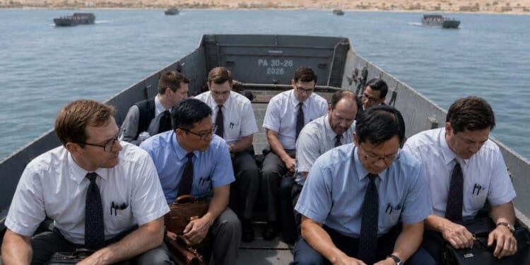 Image for article: Thousands Of Accountants Board Higgins Boats In Preparation For 'Economic D-Day' Against Iran