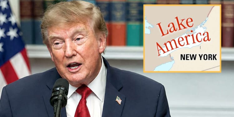 Image for article: Trump Says Grocery Bills Should Drop After He Renames A Few More Things 'America'