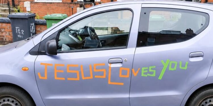 U.K. Drivers Must Choose Between Jesus and Insurance