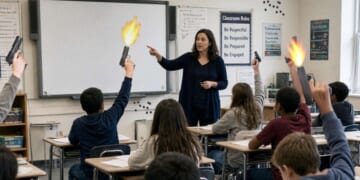 Image for article: Chicago Teacher Asks Students To Please Raise Their Hands Instead Of Firing Pistols Into The Air