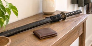 Image for article: Life Hack: Avoid Leaving Your Wallet At Home By Sitting It Next To Your Katana