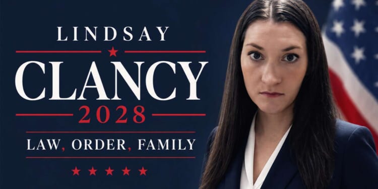 Image for article: Lindsay Clancy Surges To Commanding Lead As 2028 Democrat Front-Runner