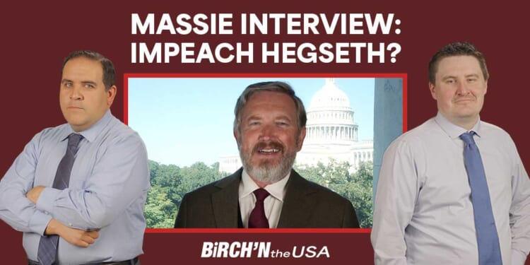 Massie Exclusive Interview: Impeachment of Hegseth, Flock Cameras, Epstein Files Act II