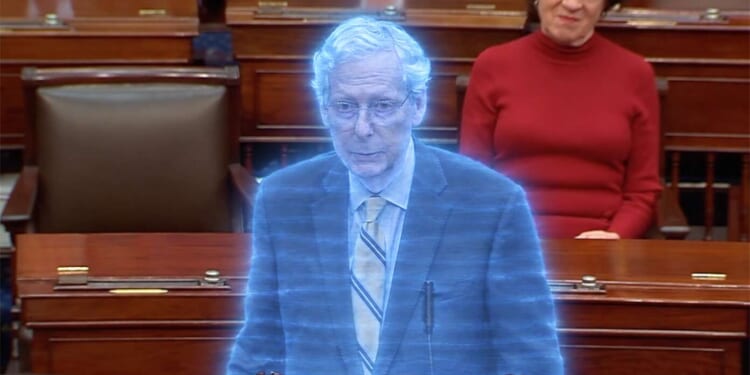 Image for article: Mitch McConnell Returns To Senate As Force Ghost