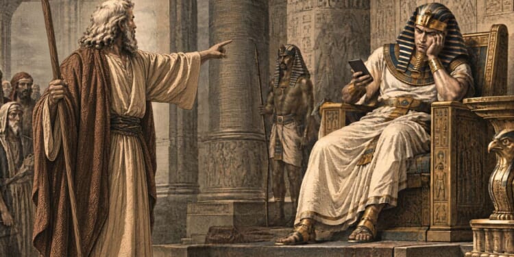Image for article: Moses Threatens Pharaoh With Plague Of Unskippable YouTube Ads