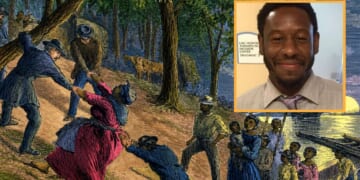 painting depicting the Underground Railroad