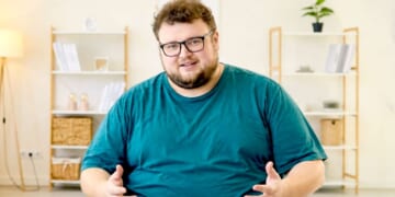 obese man
