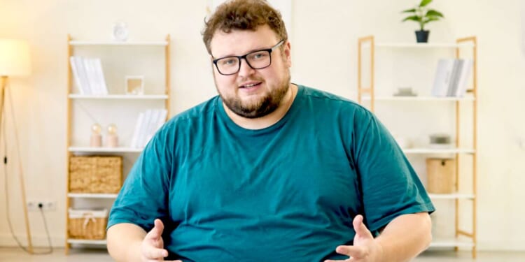 obese man