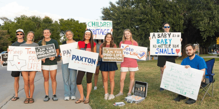 Pro-Life Advocates Protest Radical Pro-Abortion Candidate James Talarico