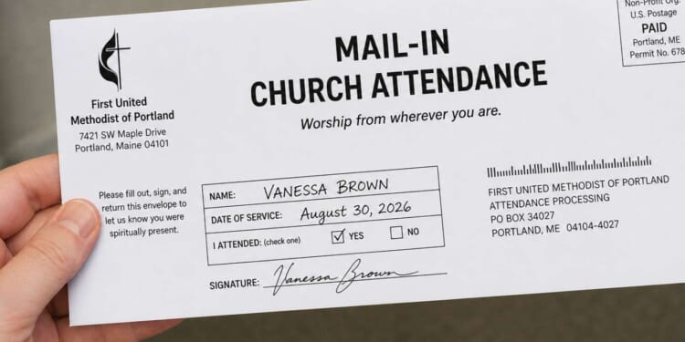 Image for article: Progressive Church To Allow Mail-In Attendance
