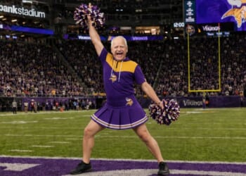 Image for article: Tim Walz To Head Up Vikings Cheerleader Squad