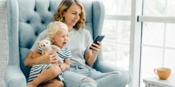 Image for article: Toddler Puts Self Up For Adoption After Seeing Mom Scrolling Lindsay Clancy TikTok