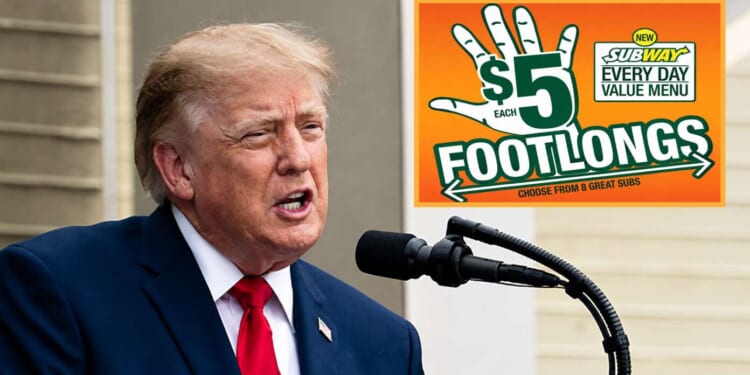 Image for article: Trump Promises To Bring Back $5 Footlongs If Republicans Win