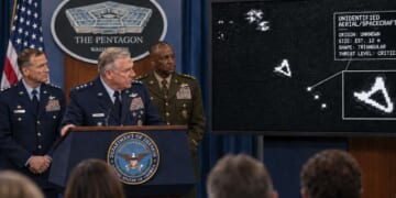 Image for article: U.S. Space Weapon Revealed To Be Little Triangle That Shoots Bullets Out The Front