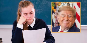 Image for article: Unlucky: 6th Grader Flunks Geography After Trump Renames Everything In Middle Of Exam