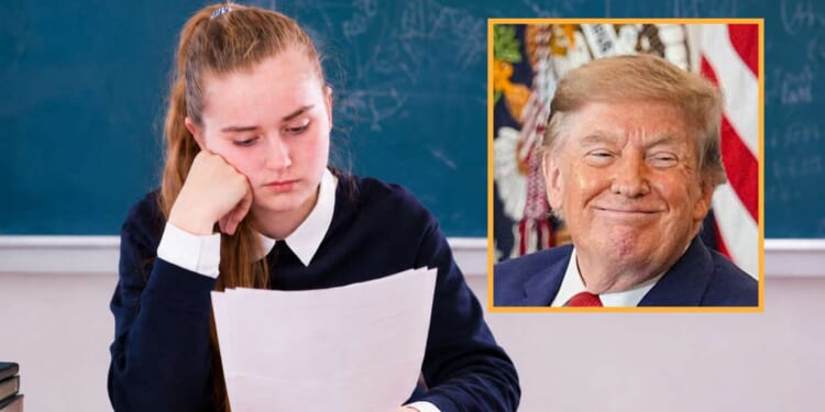 Image for article: Unlucky: 6th Grader Flunks Geography After Trump Renames Everything In Middle Of Exam